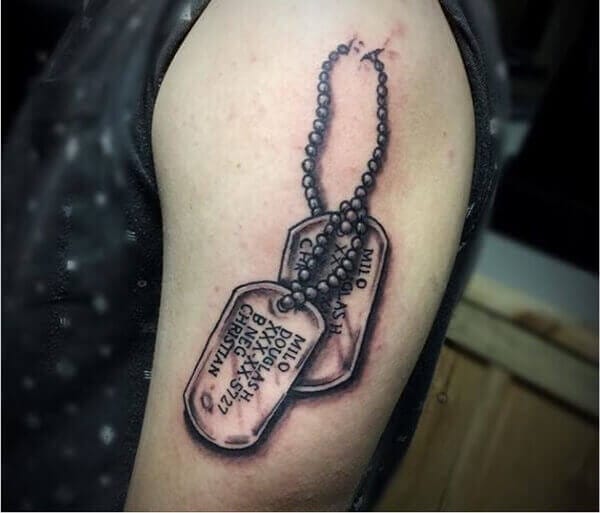 24 Of The Best Dog Tag Tattoos Ideas Ever - PetPress